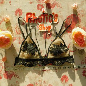 Noemi Strappy Bralette in Black